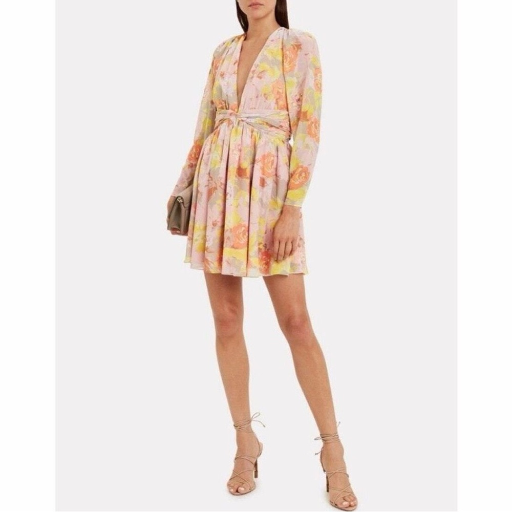 Ronny Kobo Collection Floral Long Sleeve Dress